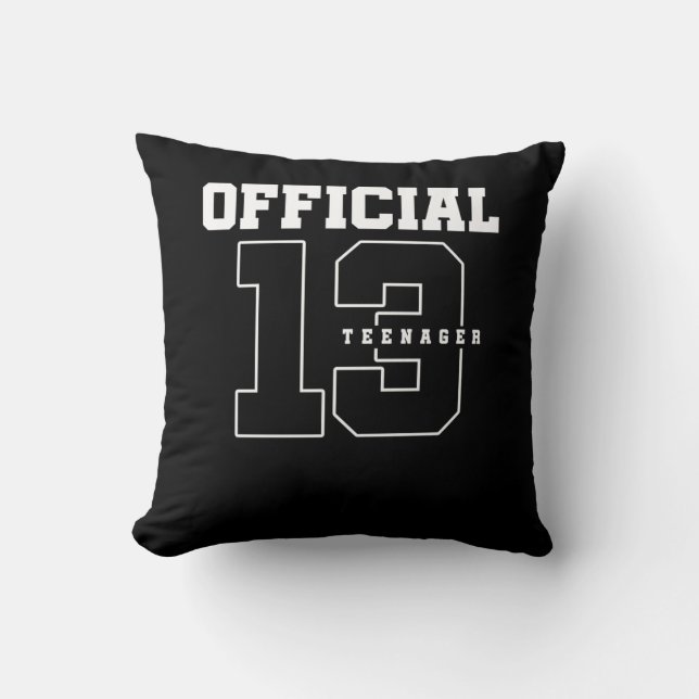 Coussin Adolescent officiel 13e anniversaire Treize ans (Recto)