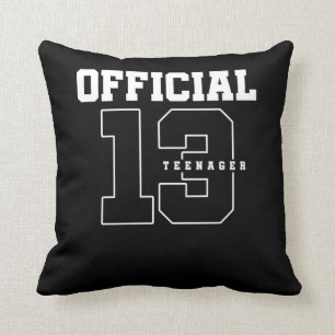 Coussin Adolescent officiel 13e anniversaire Treize ans