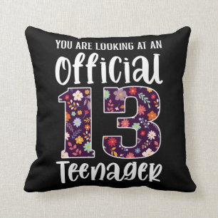 Coussin Adolescente officielle 13 ans 13e anniversaire