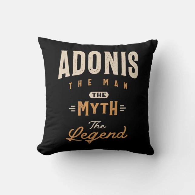 Coussin Adonis Nom personnalisé - Drôle Adonis (Recto)