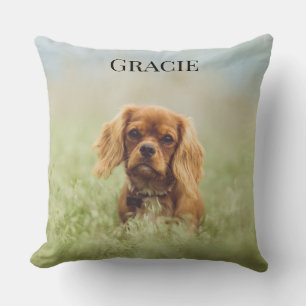 Coussin Adorable Cavalier King Charles chiot Throw Pillow
