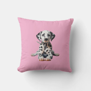 Coussin Adorable Dalmatian Puppy Doing Cobra Pose Yoga