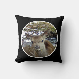 Coussin Adorable Faon Bébé Cerf Rouge Douce Forêt