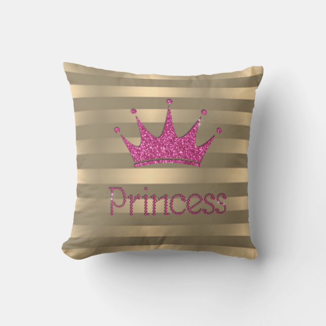 Coussin Adorable Parties scintillant moderne Tiara, Gravé (Recto)