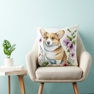 COUSSIN ADORABLE PEMBROKE WELSH CORGI PUPPY DOG