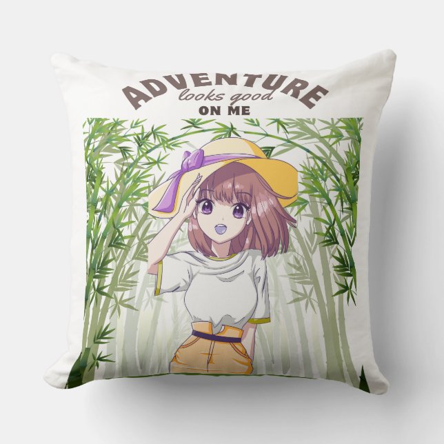 Coussin Adventure Looks Good on Me - Camping (Recto)