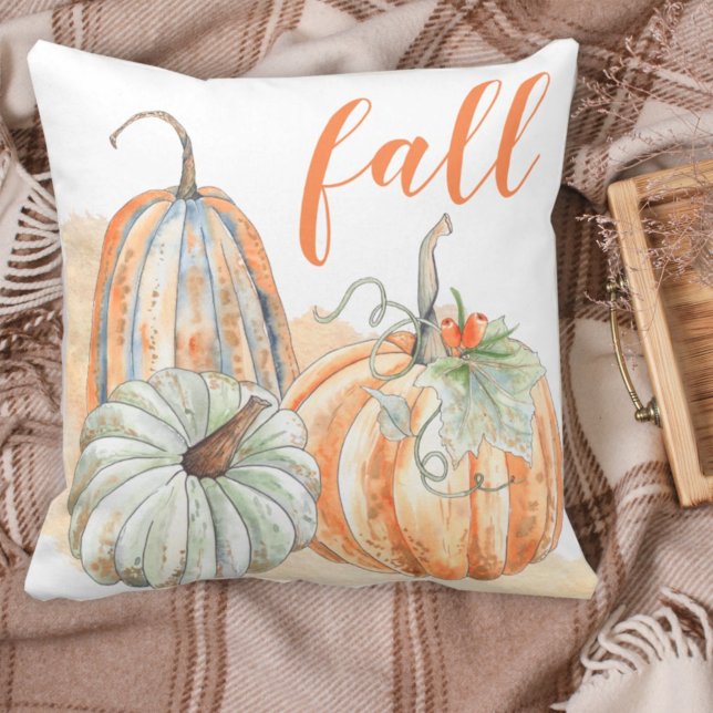 Coussin Affaire Watercolor Pumkins (Créateur téléchargé)