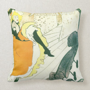 Coussin Affiche 1893 de danse de Français