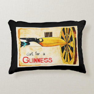 coussin affiche bière irlandaise GUINNESS peinte
