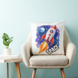 Coussin Affiche d'aventure spatiale L'aventure vous atte