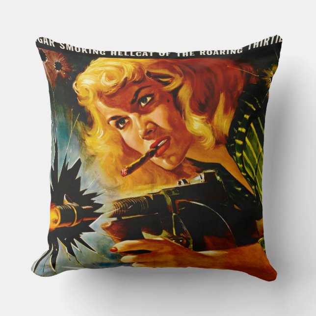 Coussin Affiche de film de crime 1958 (Recto)