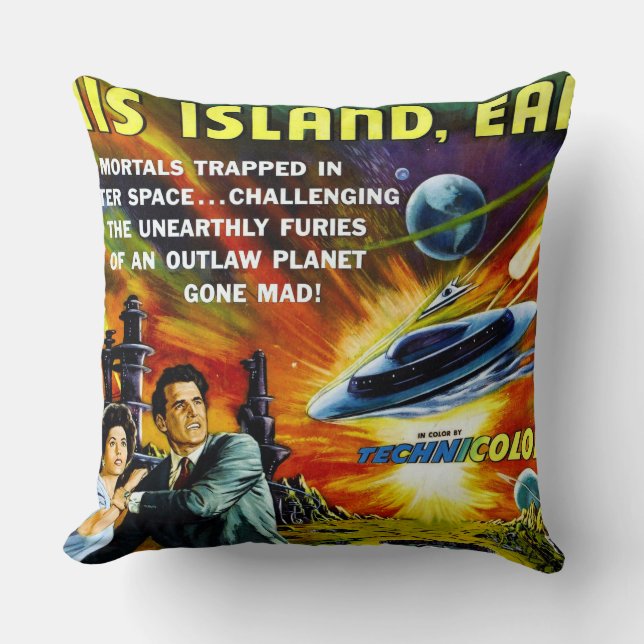 Coussin Affiche de film de la science fiction 1954 (Recto)