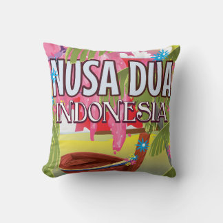 Coussin Affiche de voyage de Nusa Dua Indonésie