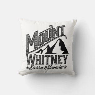 Coussin Affiche de voyage Mount Whitney Sierra Nevada