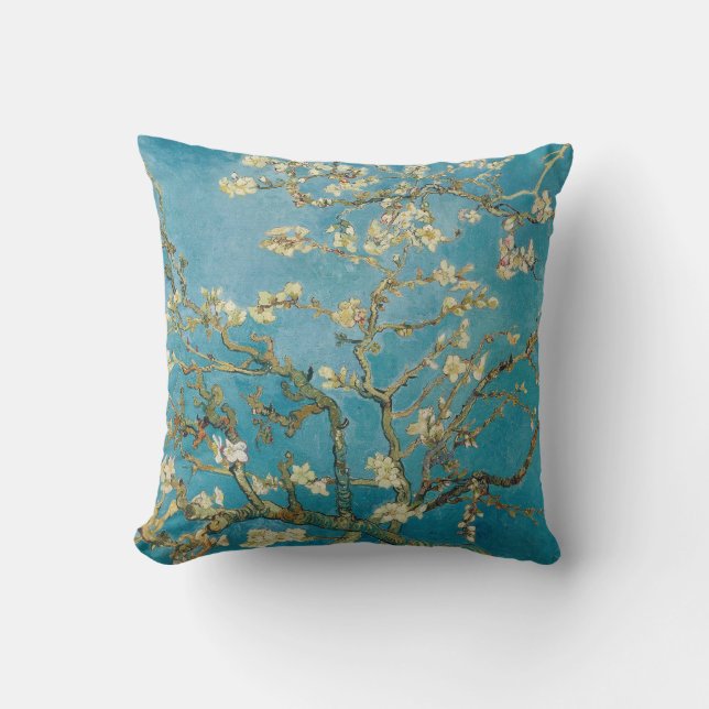 Coussin Affiche Fleur d'amandier de Van Gogh (1890)  (Recto)