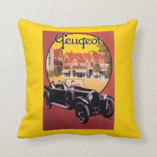 Coussin Affiche promotionnelle d'automobile de Peugeot