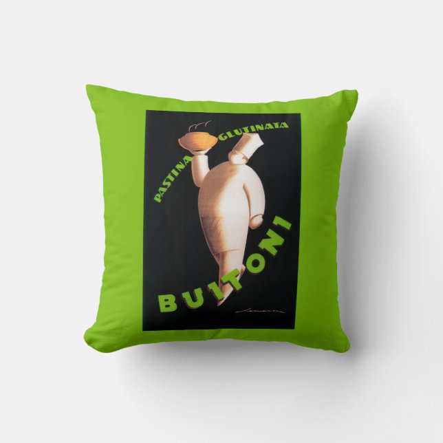 Coussin Affiche promotionnelle de pâtes de Buitoni (Recto)