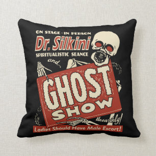Coussin Affiche vintage d'exposition de spectre - Dr.