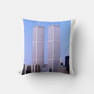Coussin Affiche Vintage World Trade Center Twin Towers NYC
