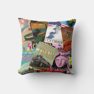 Coussin Affiches Vintage voyage