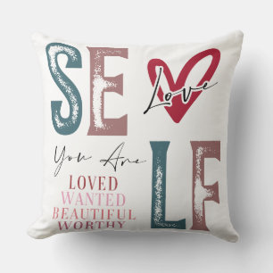 Coussin Affirmation d'amour de soi
