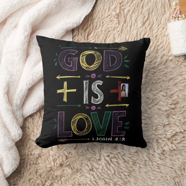 Coussin Affirmation divine : Dieu est amour (Couverture)