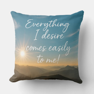 Coussin Affirmation on your pillow