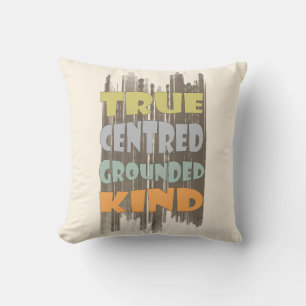 Coussin Affirmation Pastel Gentil Centré Véritablement Anc