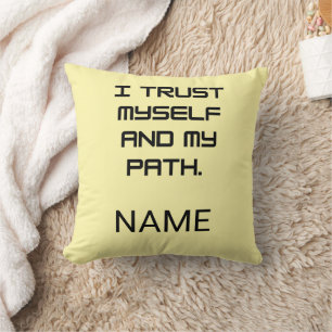 Coussin Affirmations Inspirantes & Cadeaux de Confiance en