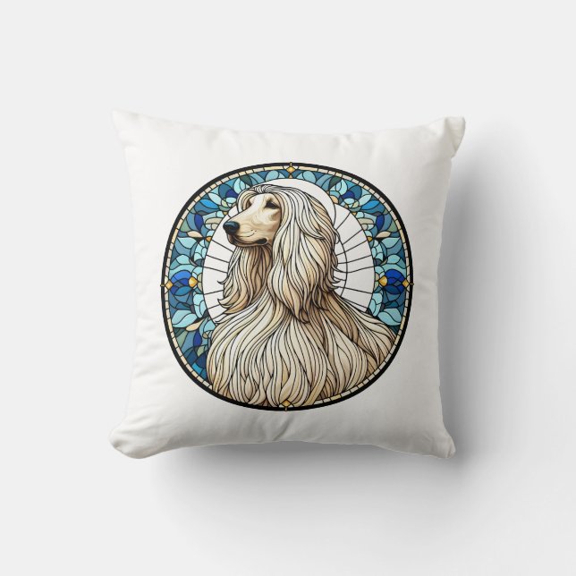 Coussin Afghan Hound pillow (Recto)