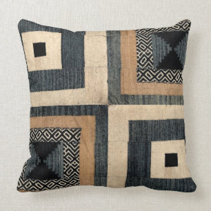 Coussin africain antique III de carré d'impressio