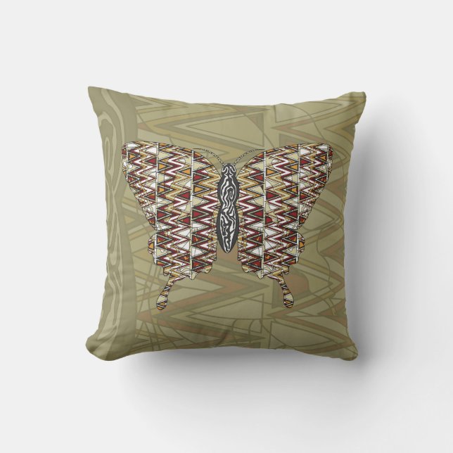 Coussin africain Swallowtail (Recto)