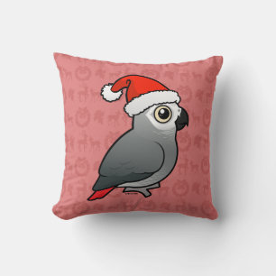 Coussin African Grey Père Noël