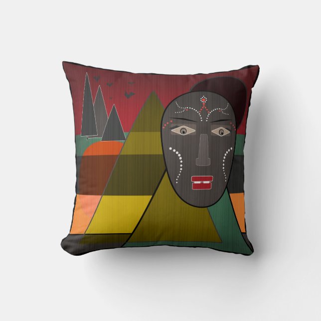 Coussin African mask (Recto)