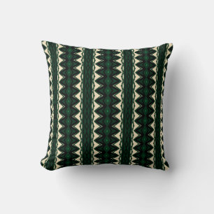 Coussin Afrique abstraite verte