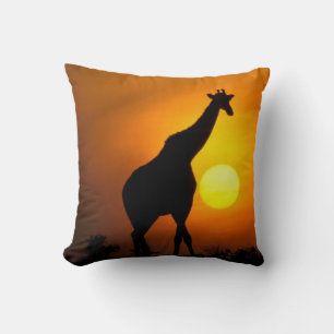Coussin Afrique, Kenya, Masai Mara. Girafe (Giraffa