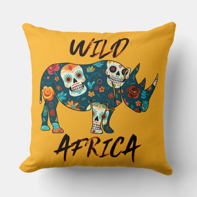 Coussin Afrique sauvage (Recto)