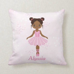 Coussin Afro-Américain Ballerina Jeu d'oreiller