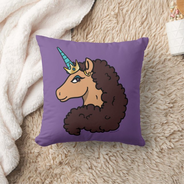 Coussin Afro Unicorn | Divin (Couverture)