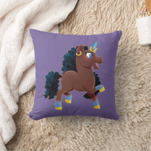 Coussin Afro Unicorn   La magie