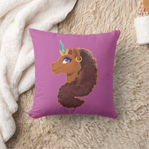 Coussin Afro Unicorn   Unique