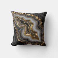 Agate Géode Marbre Luxe Or Noir