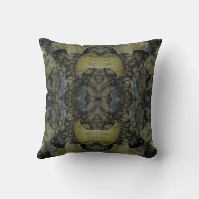 Coussin Agate oval bandé Pierre précieuse Motif quatre par (Verso)