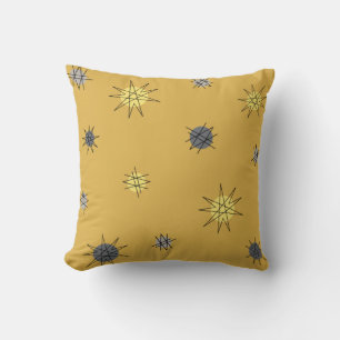 Coussin Âge atomique Starburst Planètes Ochre Grey