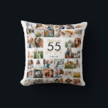 Coussin âge modifiable chic anniversaire multi photo scrip<br><div class="desc">Un petit cadeau d'anniversaire en toison. modifier l'âge pour convenir à votre occasion,  Un cadeau idéal pour les mamans,  papas,  grand,  grand-père de n'importe quel membre de la famille. Texte élégant et étonnant. Design noir,  blanc et or.</div>
