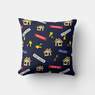 Coussin Agent immobilier Drôle Motif
