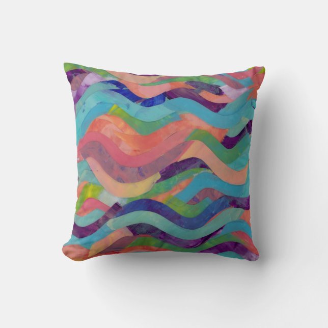 Coussin Agitations et vagues (Recto)