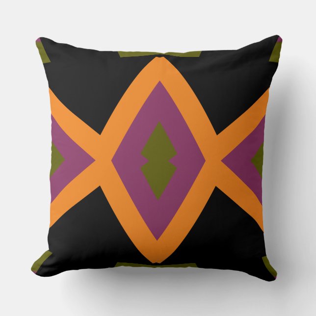 Coussin Agnezina Gras géométrique13 (Recto)