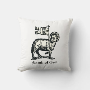 Coussin Agnus Dei L'Agneau pascal de Dieu Beaux-Arts