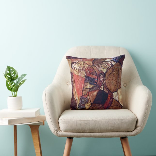 Coussin Agonie, la lutte finale par Egon Schiele (Chaise)